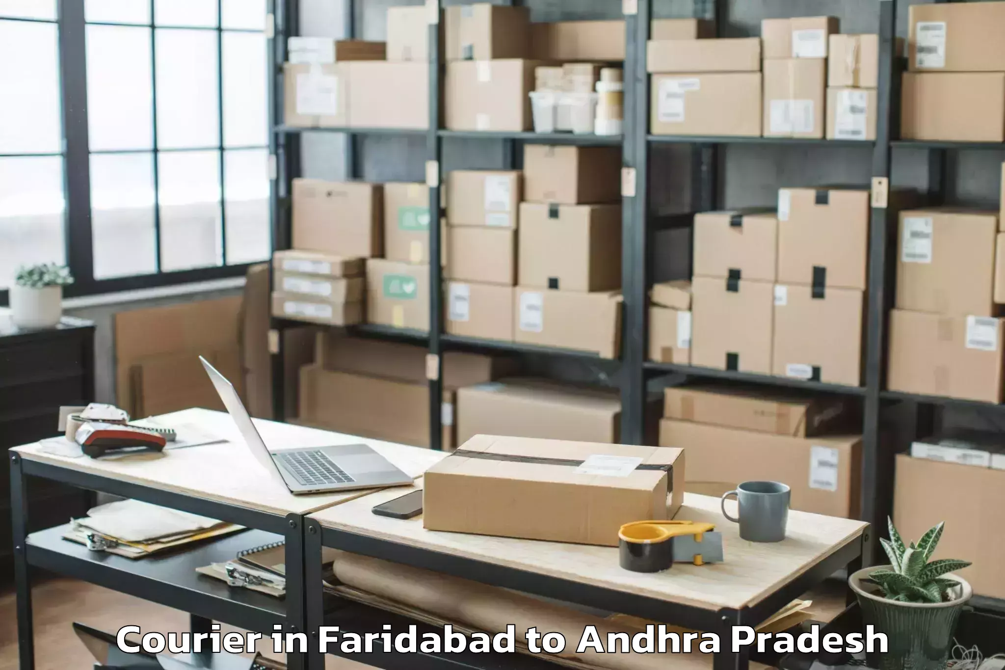 Reliable Faridabad to Chintalapudi Courier